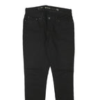 LEVI'S Womens Black Slim Skinny Denim Light W26 L28 Zip Cotton Blend Jeans