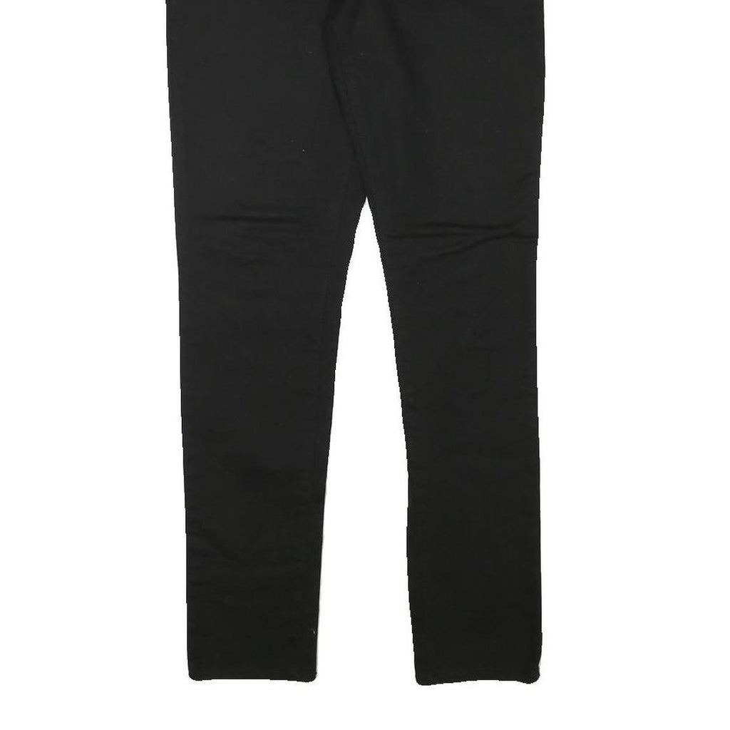 LEVI'S Womens Black Slim Skinny Denim Light W26 L28 Zip Cotton Blend Jeans