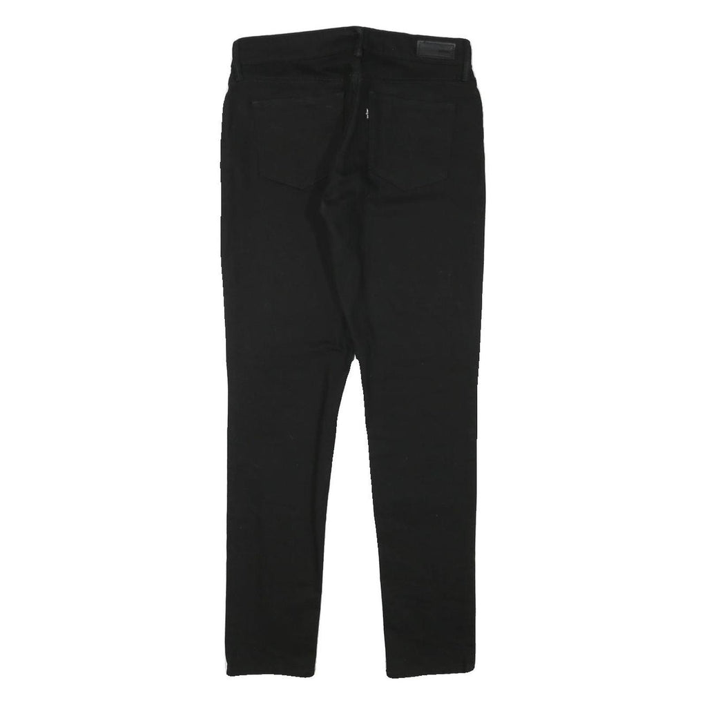 LEVI'S Womens Black Slim Skinny Denim Light W26 L28 Zip Cotton Blend Jeans
