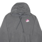 NIKE Womens Grey Hoodie S Cotton Blend Pullover Hooded Sweatshirt Sportswear