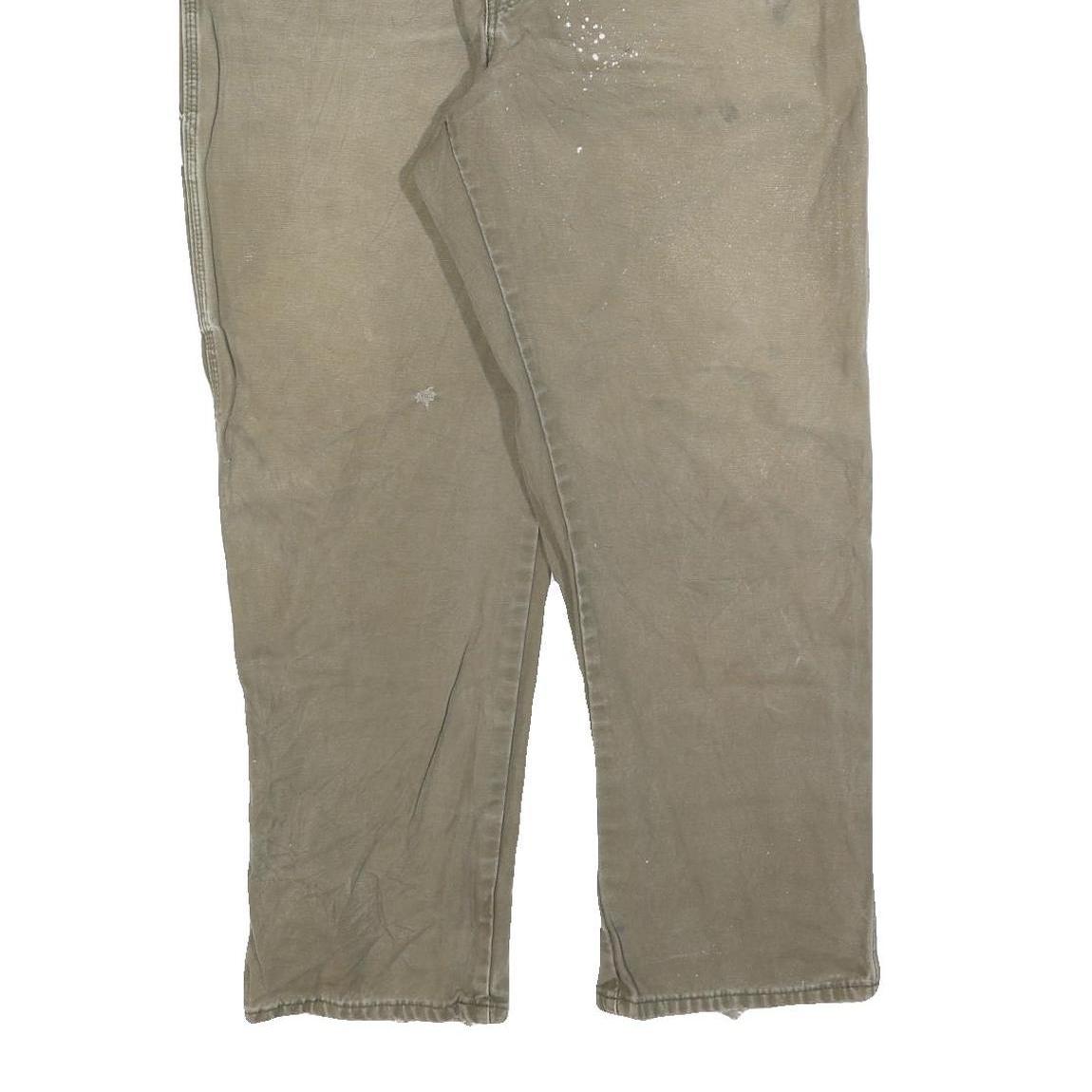 DICKIES Mens Relaxed Beige Cotton Blend Relaxed Fit Casual Trousers W38 L30