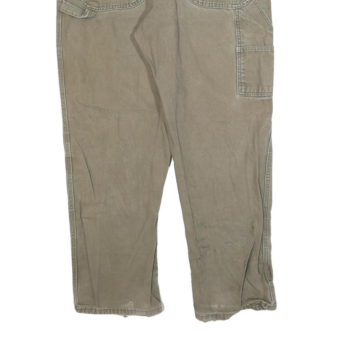 DICKIES Mens Relaxed Beige Cotton Blend Relaxed Fit Casual Trousers W38 L30