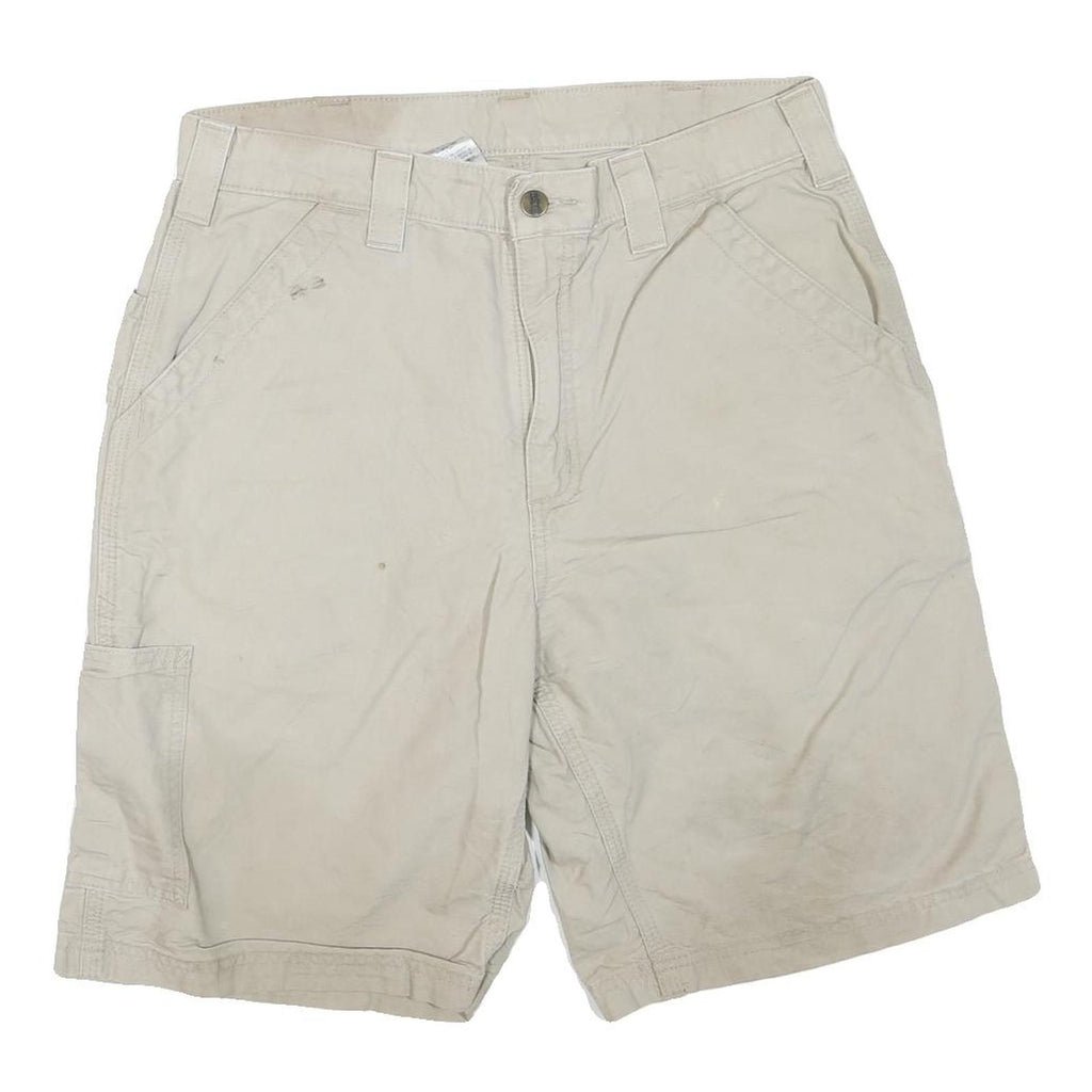 CARHARTT Mens Shorts Beige Casual M W32 Durable Cotton Blend Workwear