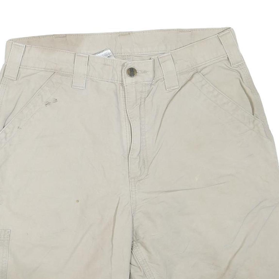 CARHARTT Mens Shorts Beige Casual M W32 Durable Cotton Blend Workwear