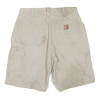 CARHARTT Mens Shorts Beige Casual M W32 Durable Cotton Blend Workwear