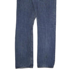 LEVI'S 501 Mens Blue Slim Straight Denim Medium W34 L34 Classic Fit Jeans