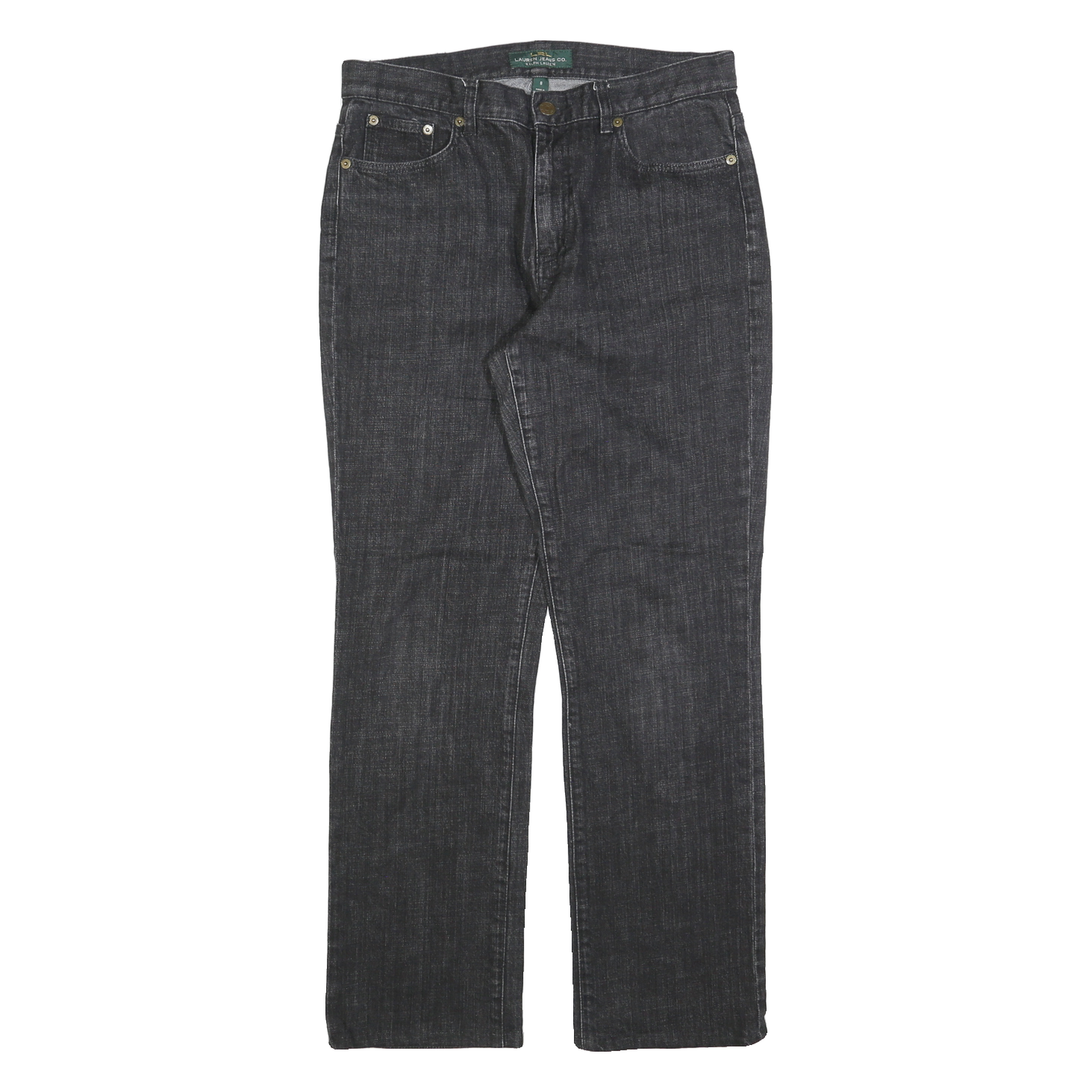 LAUREN RALPH LAUREN Womens Jeans Black Regular Straight Denim W30 L30 Cotton