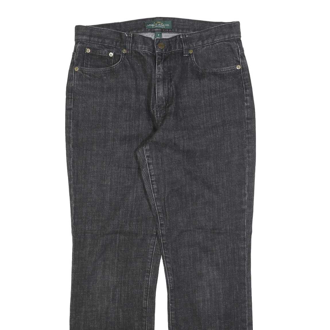 LAUREN RALPH LAUREN Womens Jeans Black Regular Straight Denim W30 L30 Cotton