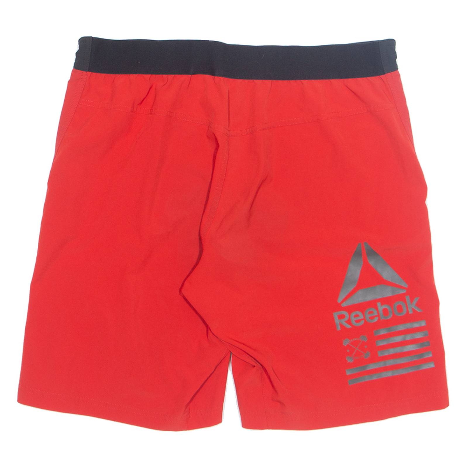 REEBOK Mens Sports Shorts Red Relaxed M W32