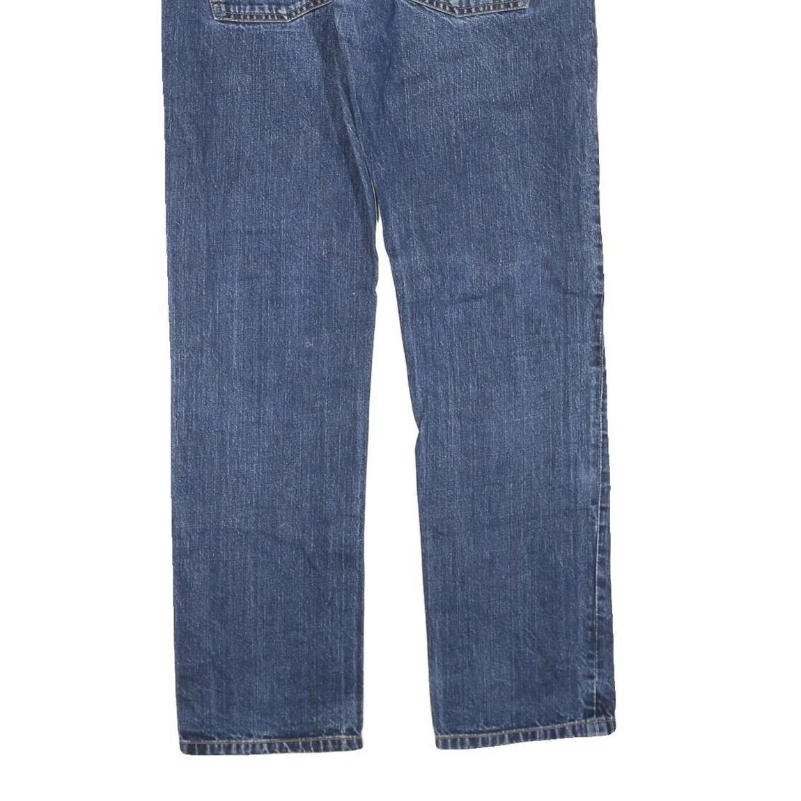 DICKIES Mens Regular Fit Blue Denim Jeans Button W34 L34 Cotton Blend