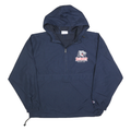 CHAMPION Mens Navy Blue Belmont Bruins Hooded Jacket XL Polyester Blend Plain