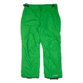 COLUMBIA Insulated Mens Trousers Green Relaxed Bootcut Nylon W40 L31