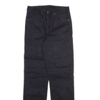 LEVI'S Womens Trousers Black Regular Straight W28 L30