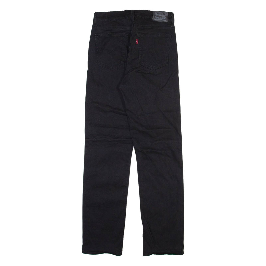 LEVI'S Womens Trousers Black Regular Straight W28 L30