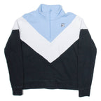 FILA Womens Sweatshirt Black 1/4 Zip M