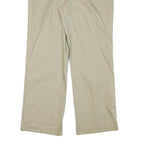 DICKIES Womens Regular Beige Cotton Blend Trousers W36 L30 Classic Zip Pocket
