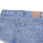 LEVIS Womens Shorts Blue Casual Denim M W29 Distressed Classic Fit