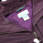 COLUMBIA Womens Purple Hooded Jacket L Polyester Zip Outdoor Casual
