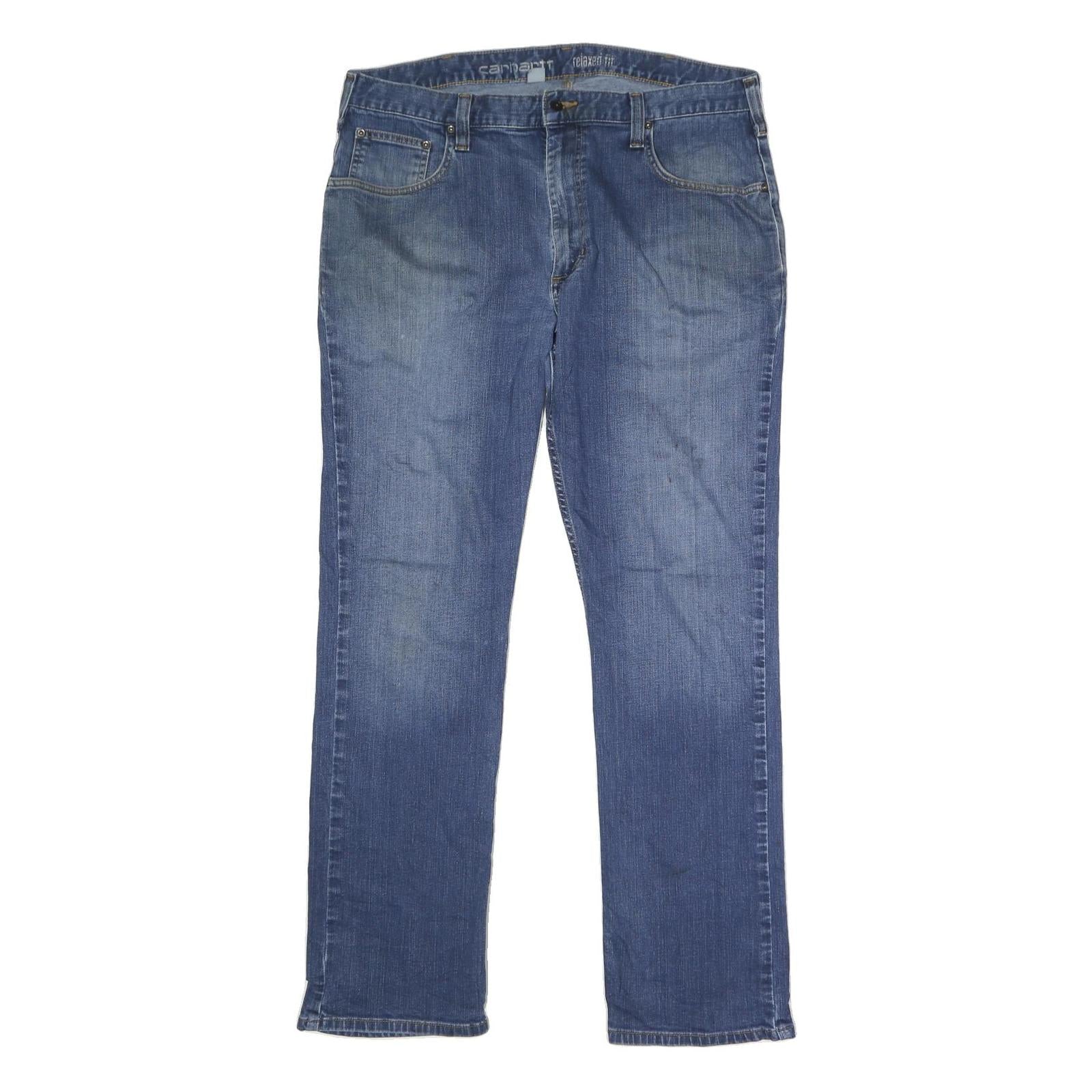 CARHARTT Mens Jeans Blue Relaxed Straight Denim Medium W38 L32 Classic Workwear