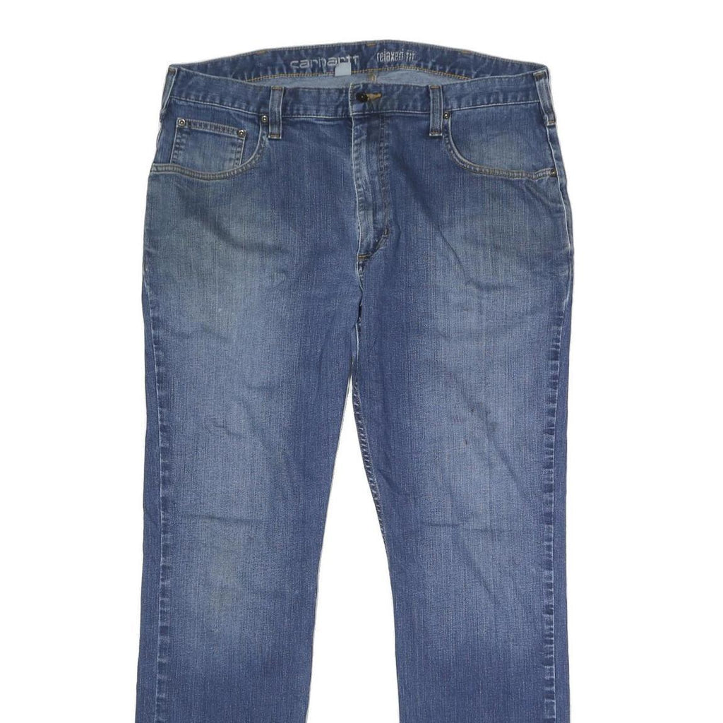CARHARTT Mens Jeans Blue Relaxed Straight Denim Medium W38 L32 Classic Workwear
