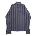TED BAKER Mens Blue Striped Shirt M Cotton Casual Long Sleeve Button Shirt