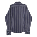 TED BAKER Mens Blue Striped Shirt M Cotton Casual Long Sleeve Button Shirt