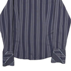 TED BAKER Mens Blue Striped Shirt M Cotton Casual Long Sleeve Button Shirt