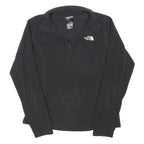 THE NORTH FACE Womens Black Plain Pullover Jumper Crew Neck Polyester Blend M