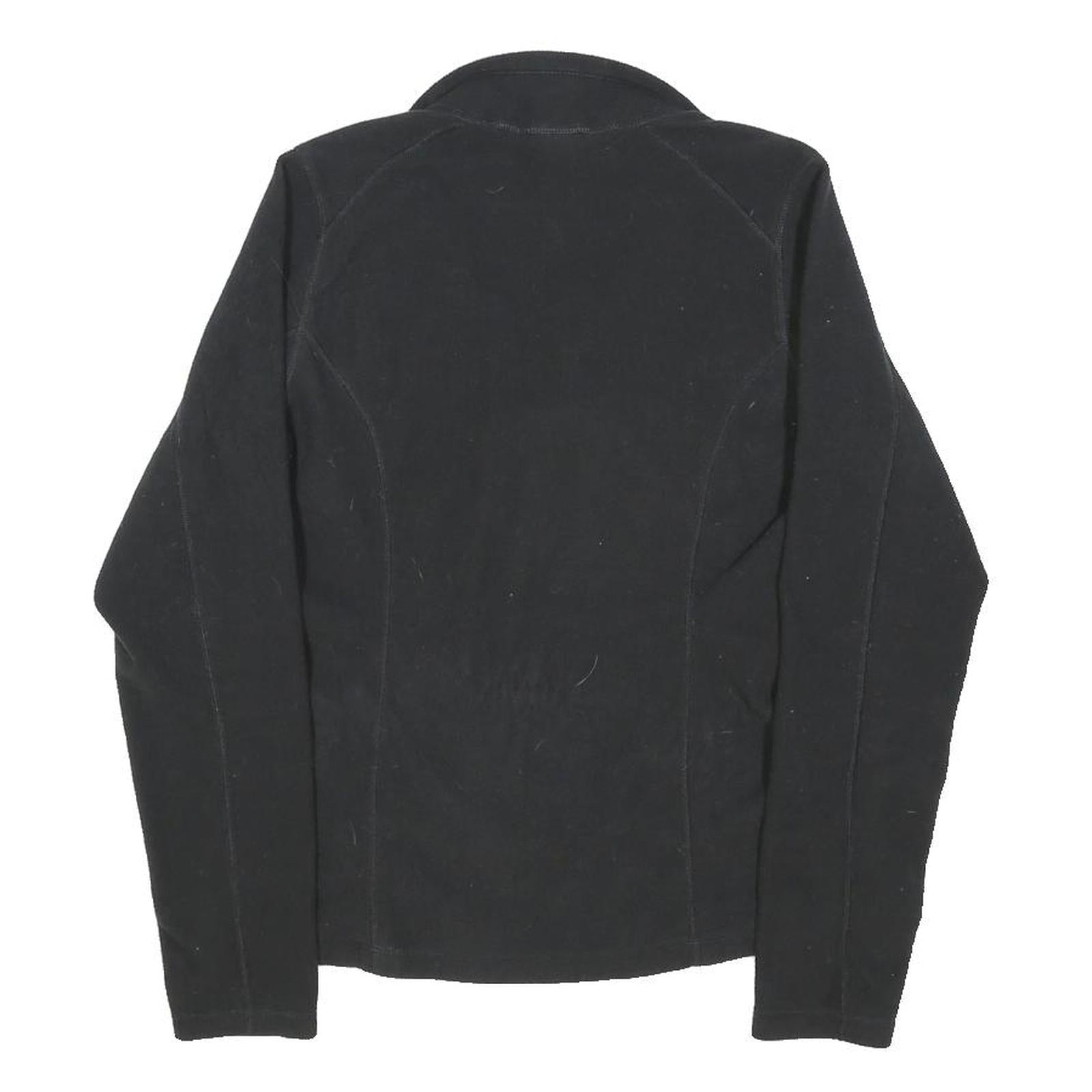 THE NORTH FACE Womens Black Plain Pullover Jumper Crew Neck Polyester Blend M