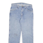 DICKIES Mens Regular Fit Straight Leg Denim Light Blue W32 L32 Cotton Blend Zip