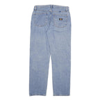DICKIES Mens Regular Fit Straight Leg Denim Light Blue W32 L32 Cotton Blend Zip