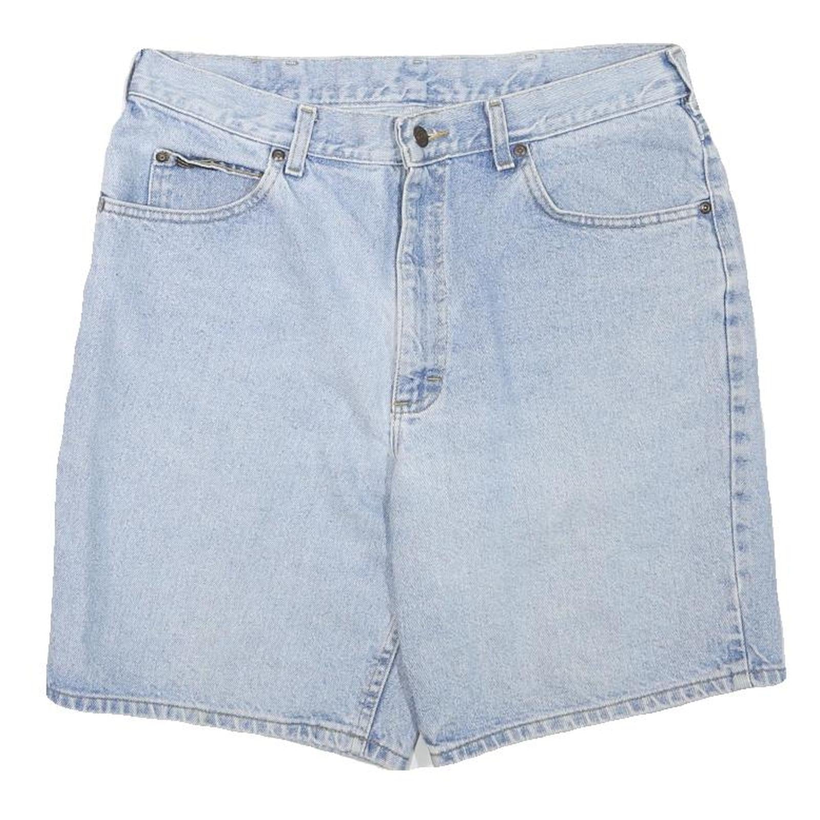 LEE Mens Denim Blue Cotton Blend Casual Shorts L W32 Classic Fit Summer