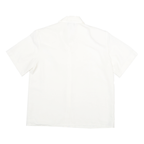 CATHY CHE Womens White & Cream Shirt XS Button Front Embroidered Lace