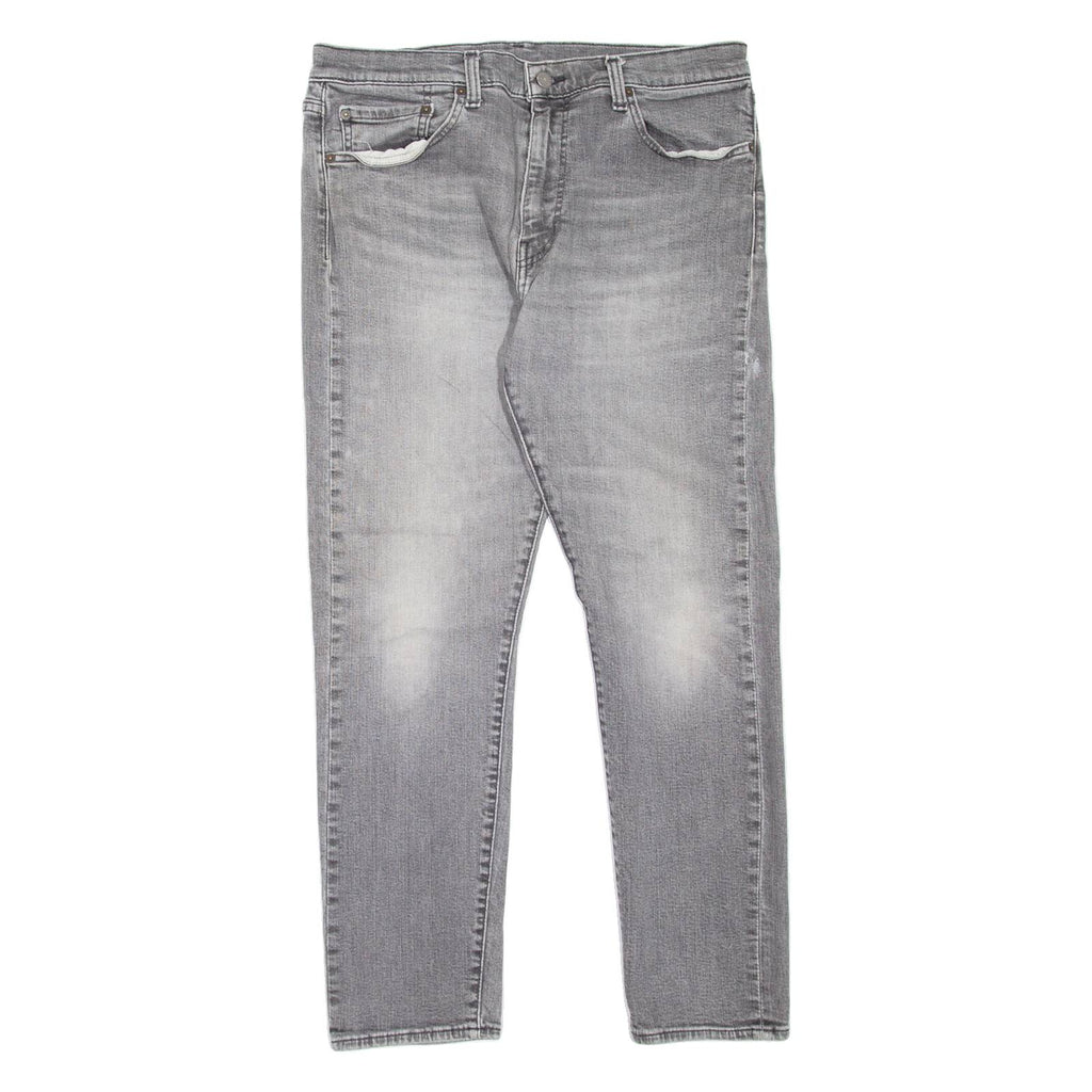 LEVI'S 512 BIG E Jeans Mens Grey Slim Tapered Stone Wash W33 L28