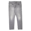 LEVI'S 512 BIG E Jeans Mens Grey Slim Tapered Stone Wash W33 L28