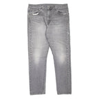 LEVI'S 512 BIG E Jeans Mens Grey Slim Tapered Stone Wash W33 L28