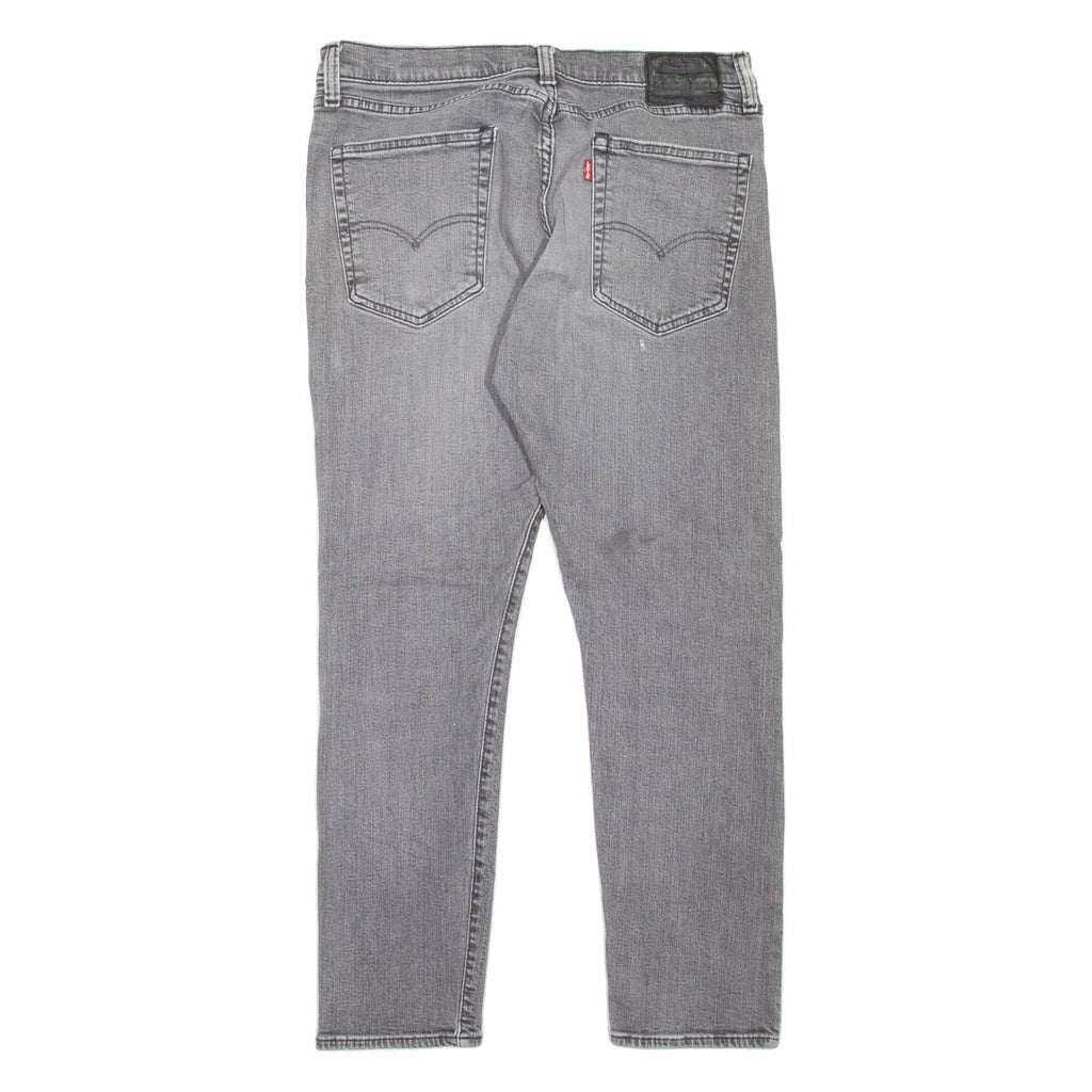 LEVI'S 512 BIG E Jeans Mens Grey Slim Tapered Stone Wash W33 L28
