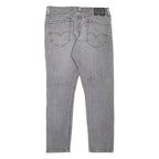 LEVI'S 512 BIG E Jeans Mens Grey Slim Tapered Stone Wash W33 L28