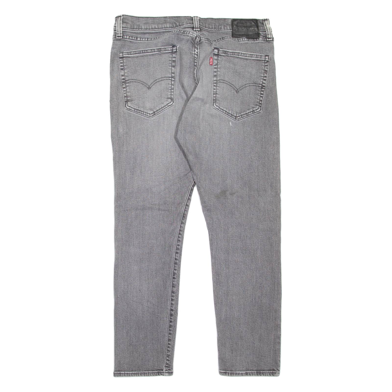 LEVI'S 512 BIG E Jeans Mens Grey Slim Tapered Stone Wash W33 L28