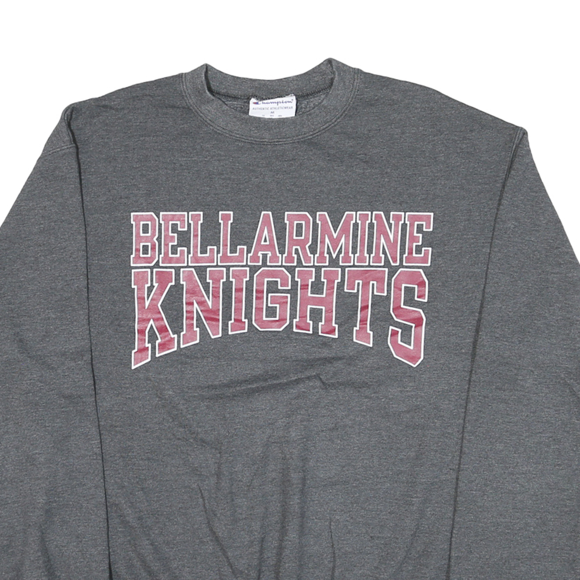 CHAMPION Mens Grey Bellarmine Knights Crew Neck M Cotton Blend Sweatshirt