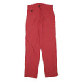 MAMMUT Womens Red Regular Fit Straight Polyester Blend Trousers W28 L32 Outdoor