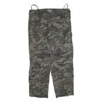 LS EAST Mens Cotton Blend Camouflage Regular Fit Straight Leg Trousers W40 L32