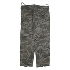 LS EAST Mens Cotton Blend Camouflage Regular Fit Straight Leg Trousers W40 L32