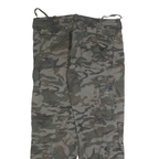 LS EAST Mens Cotton Blend Camouflage Regular Fit Straight Leg Trousers W40 L32