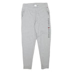 TOMMY HILFIGER Womens Joggers Grey Slim Tapered M W28 L27 Logo Print