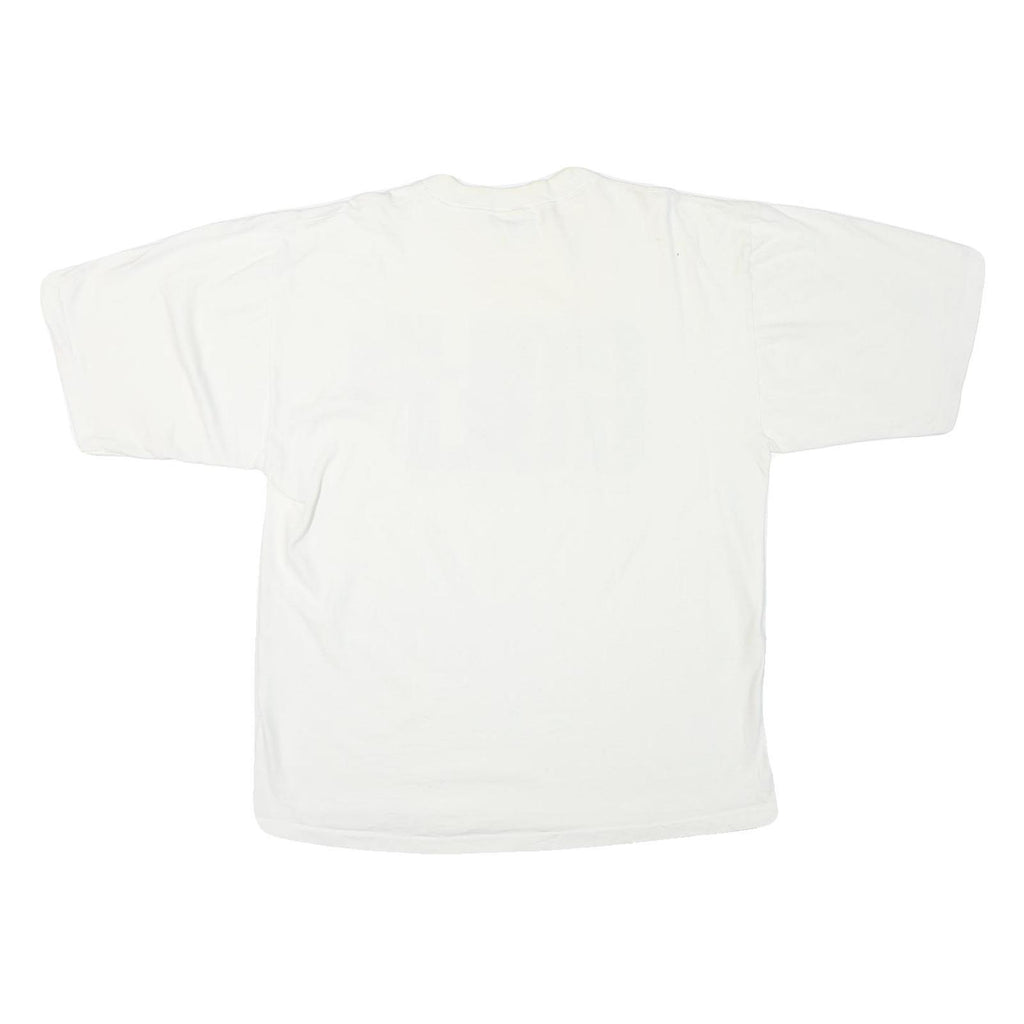 SDI Mens White Golf Work Later Graphic T-Shirt L Short Sleeve Crew Neck