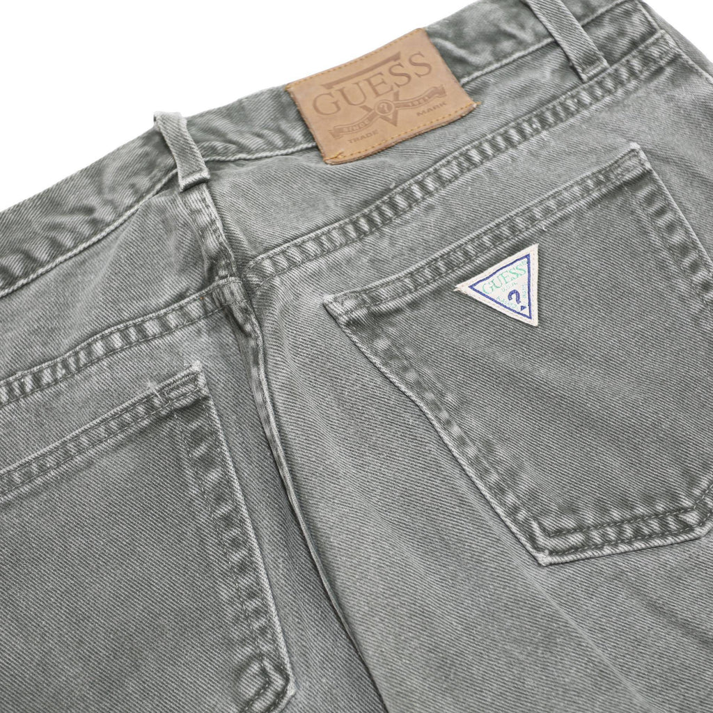 GUESS Mens Slim Grey Denim Jeans W32 L30 Classic Zip Closure Casual Wear
