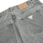 GUESS Mens Slim Grey Denim Jeans W32 L30 Classic Zip Closure Casual Wear
