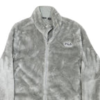 FILA Womens Grey Sport Jacket XL Polyester Blend Fleece Zip Casual Comfort