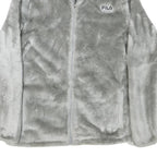 FILA Womens Grey Sport Jacket XL Polyester Blend Fleece Zip Casual Comfort